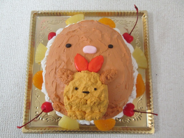通販ケーキで エビフライのしっぽを抱っこのトンカツを立体形ケーキで 大阪市東住吉区 パティスリーデコ