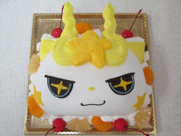 通販ケーキで 妖怪ウォッチ3のキラコマさんを立体形ケーキで 大阪市東住吉区 パティスリーデコ