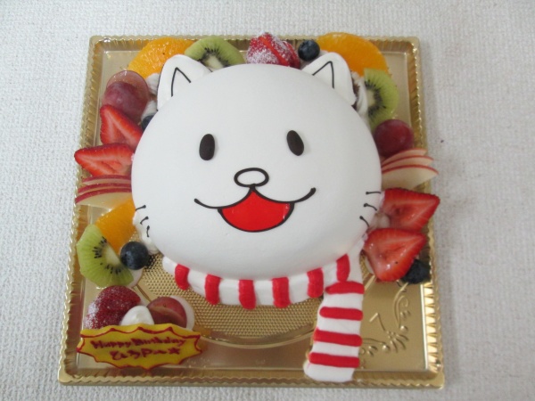 バースデーケーキに ご指定のネコキャラを立体形ケーキで 大阪市東住吉区 パティスリーデコ
